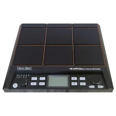 New Beat Nbmp9usb Módulo De Percusiones Multipad Con Base Negra