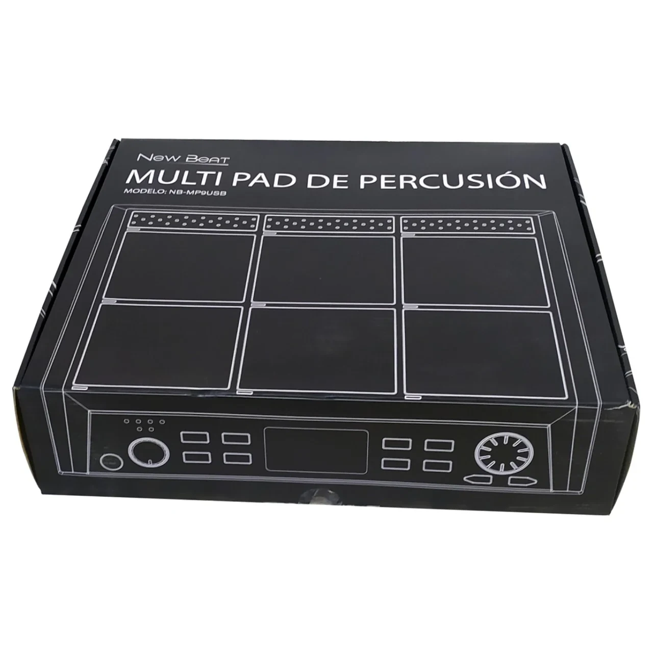 New Beat Nbmp9usb Módulo De Percusiones Multipad Con Base Negra - Imagen 2