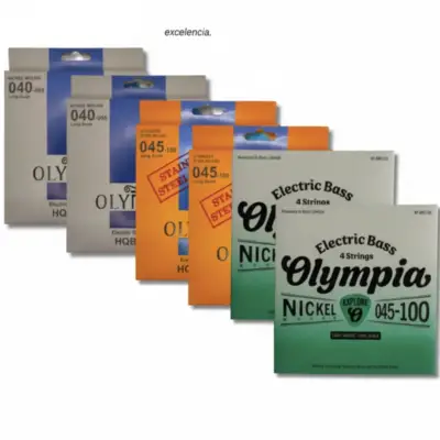 Olympia | Caja con 3 Modelos de Cuerda para Bajo