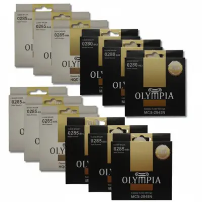 Olympia | Caja de Cuerdas de Nylon 12 Piezas, Tensión Alta y Normal