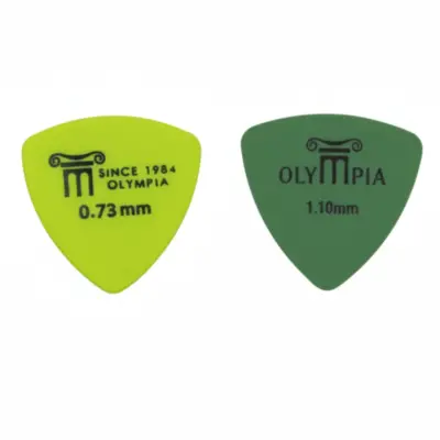 Olympia Plumillas Triangulares Amarillo/Verde 0.73mm Paquete de 20 Piezas