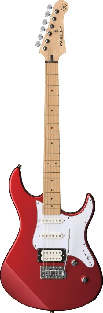 Guitarra eléctrica Yamaha Pacifica PAC112VMGR con diapasón de arce en color rojo metálico