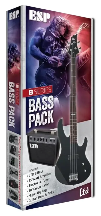 Pack Bajo Eléctrico Zurdo LTD LBPACKBLKSLH