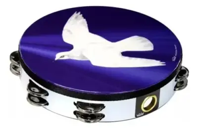 Pandero Remo 10" 2 Hilera Paloma
