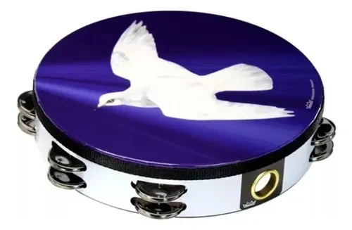 Pandero Remo 10" 2 Hilera Paloma
