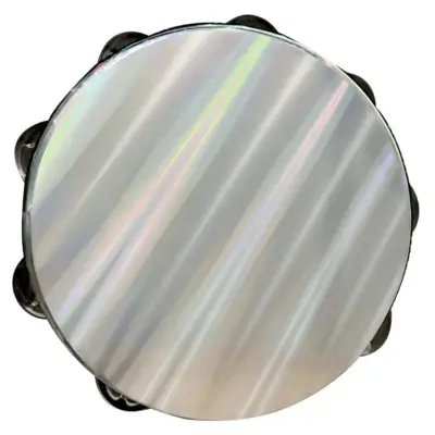 Pandero Remo de 8" con 2 hileras Radiant Wave color negro