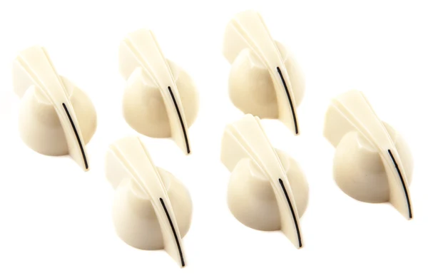 Paquete de 6 Perillas Fender para Amplificador Chicken Head Cream