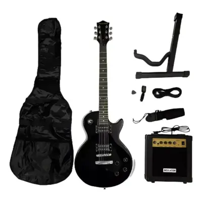 Paquete de guitarra eléctrica NEG10WLP-BK