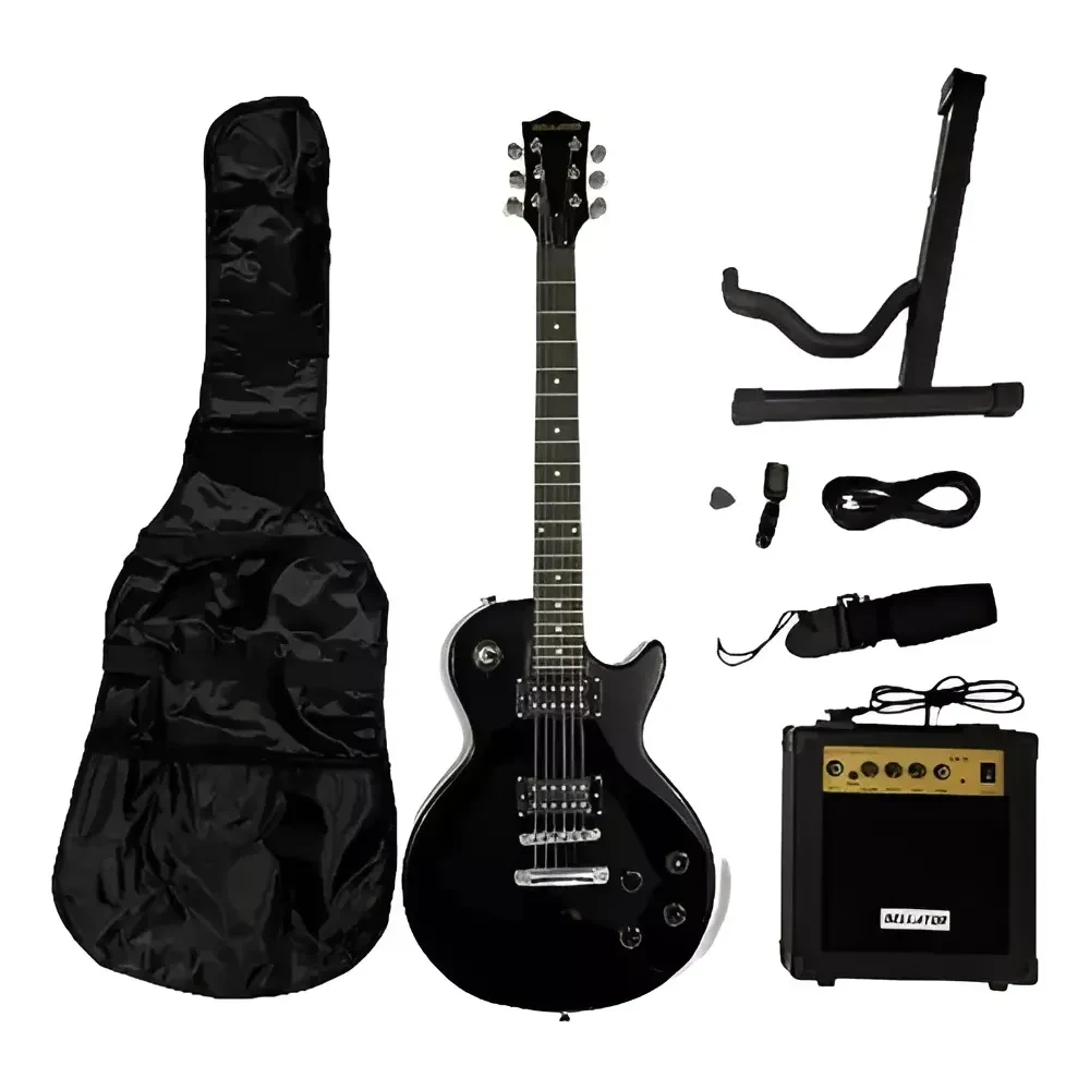 Paquete de guitarra eléctrica NEG10WLP-BK
