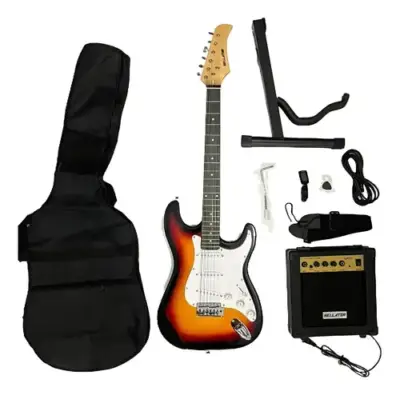 Paquete de guitarra eléctrica Strat Bellator