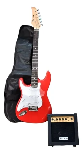 Paquete de guitarra eléctrica Strat zurda Bellator