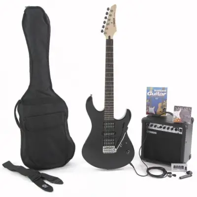 Paquete de guitarra eléctrica Yamaha Gigmaker color negro
