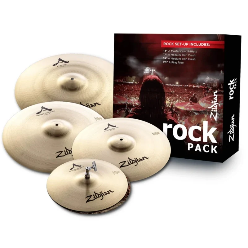 Paquete de Platillos Zildjian A Rock 14" 17" 19" 20"