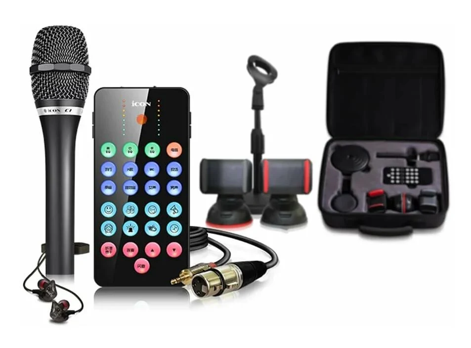 Paquete de Transmisión Portátil LivePod Plus con Micrófono C1