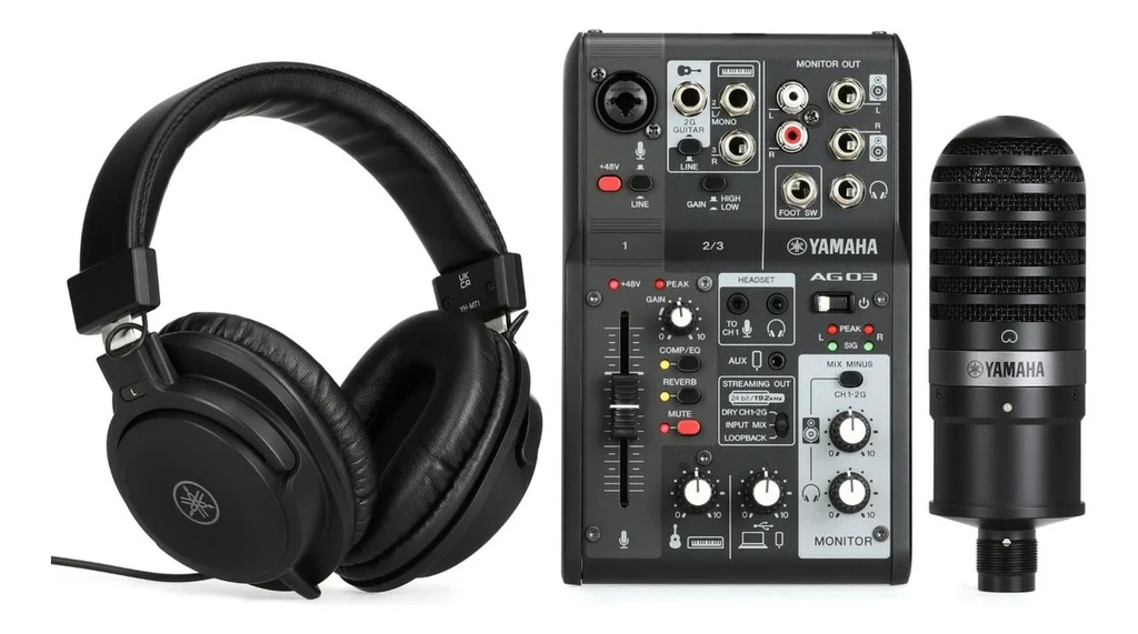 Paquete Yamaha AG03MK2 para Live Streaming