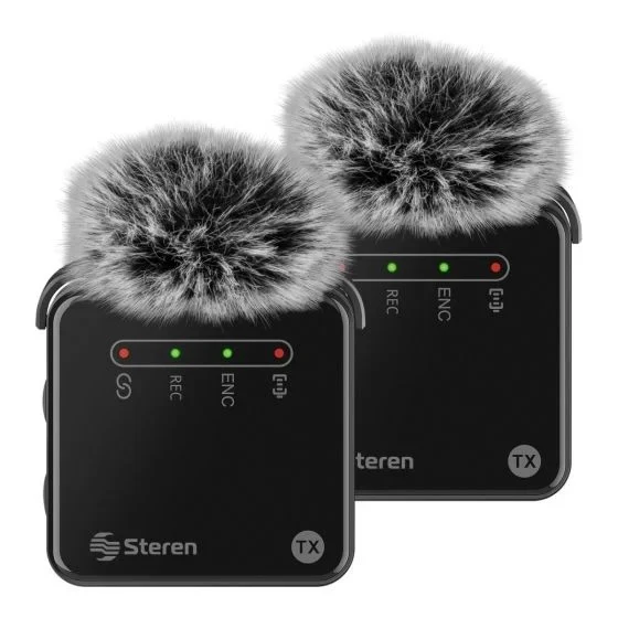 Par de Micrófonos de Solapa Steren MIC-9000