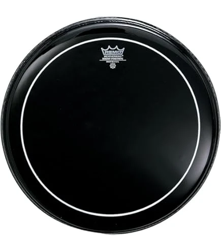 Parche Remo Hidráulico Negro Ebony de 8"