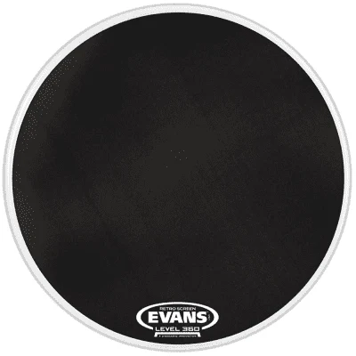 Parche Evans 22" Retro Screen Negro