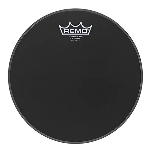 Parche Remo 12" Black Suede Ambassador