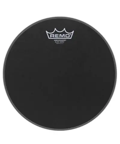 Parche Remo 13" Black Suede Ambassador