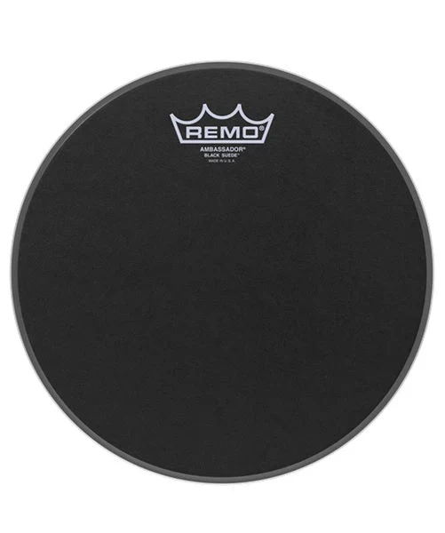 Parche Remo 13" Black Suede Ambassador