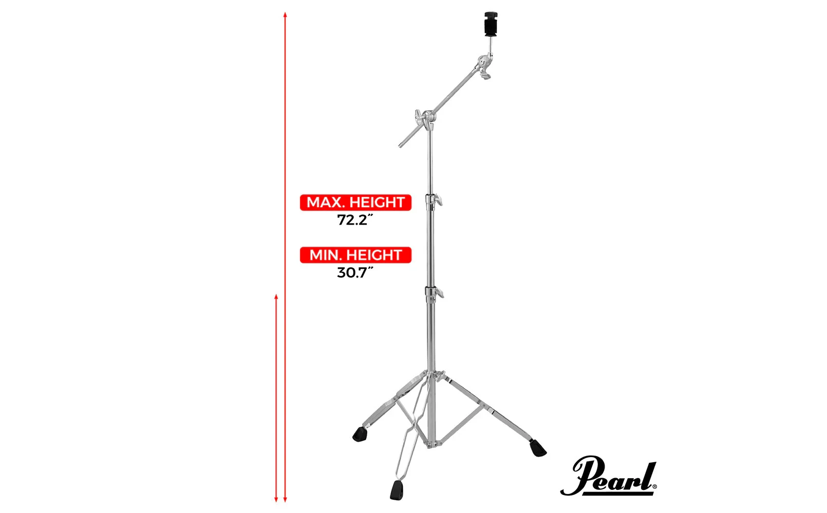Atril Para Platillo Pearl BC830 con Boom
