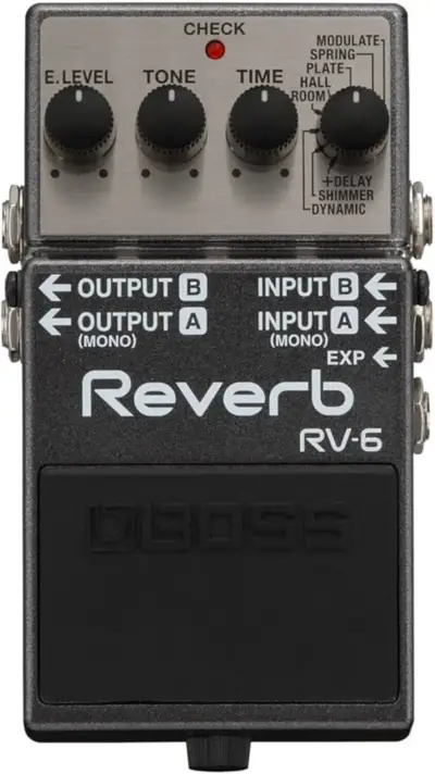 Pedal de Reverb y Delay BOSS RV-6