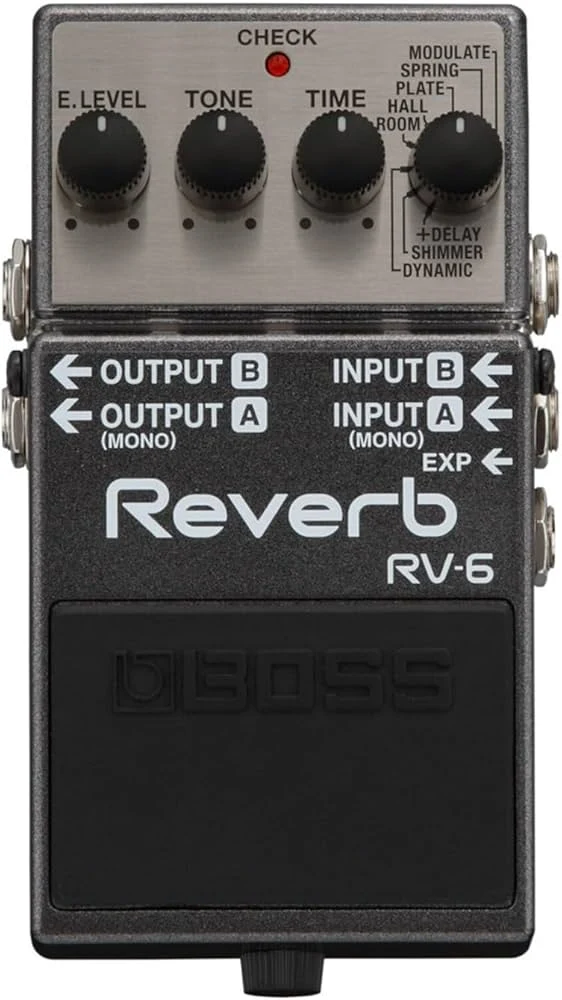 Pedal de Reverb y Delay BOSS RV-6