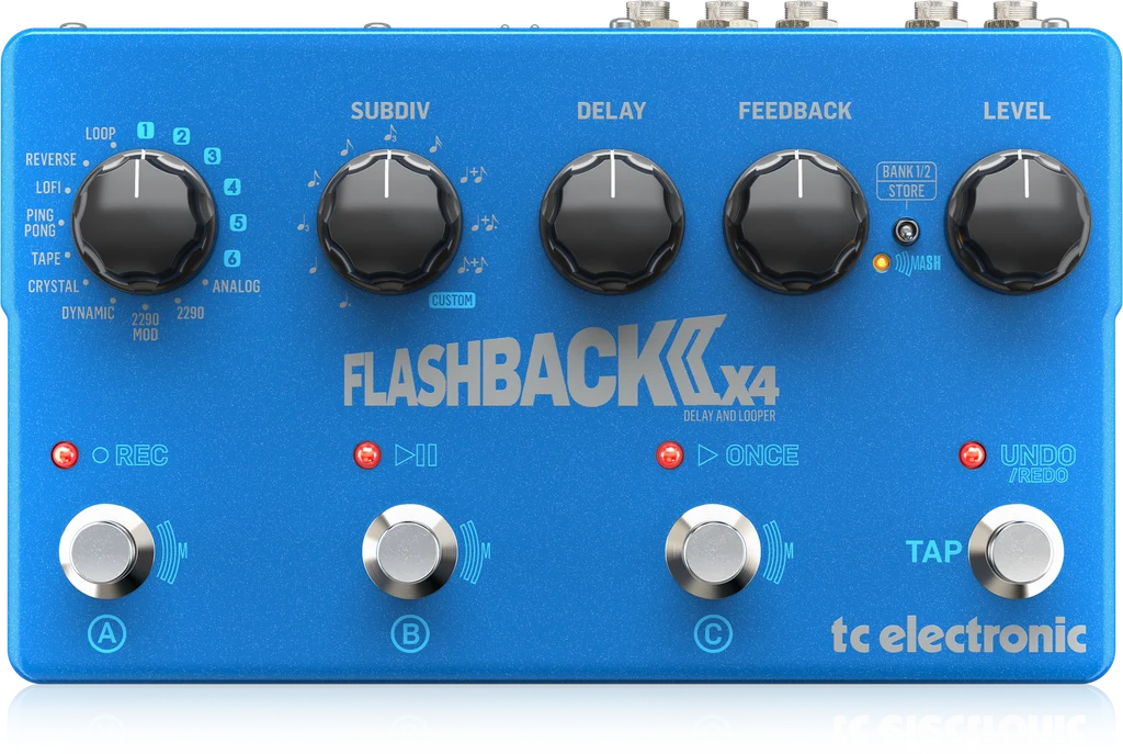 Pedal de guitarra TC Electronic Flashback 2 X4 Delay