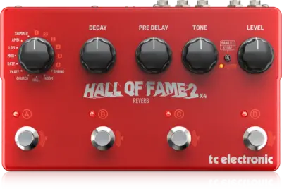 Pedal de Reverb TC Electronic Hall of Fame 2 X4