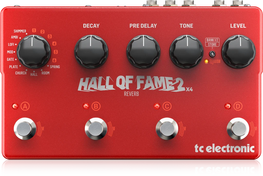 Pedal de Reverb TC Electronic Hall of Fame 2 X4