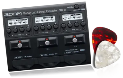 Pedal de efectos e interfaz USB para guitarra Zoom ZGCE-3