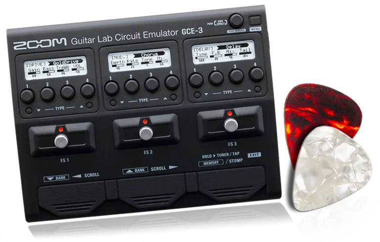Pedal de efectos e interfaz USB para guitarra Zoom ZGCE-3
