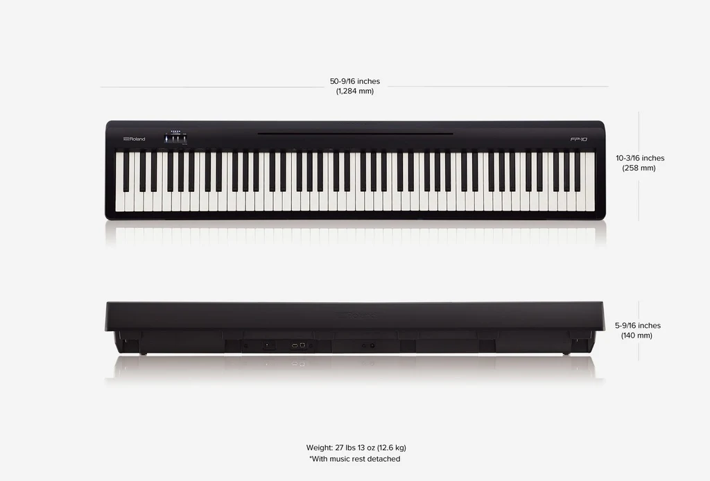 Piano digital Roland FP-10BK de 88 teclas - Imagen 8
