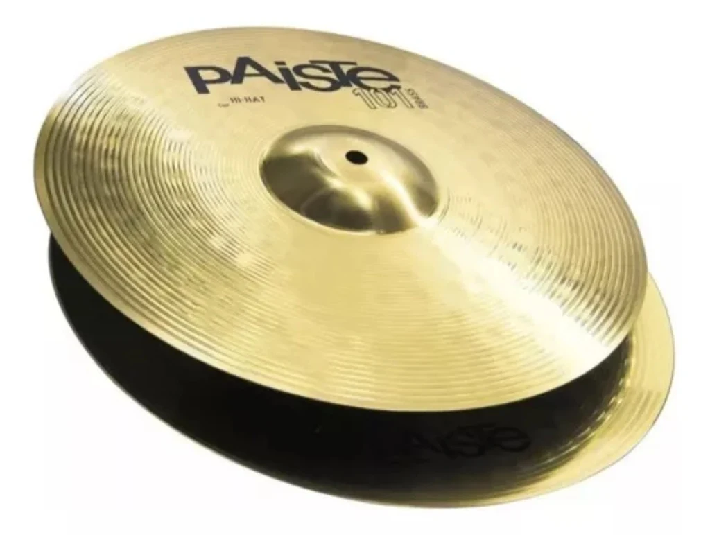 Juego de Platillos Paiste 101 Brass 14" Hi-Hat y 18" Crash - Imagen 2