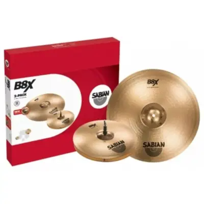Platillos Sabian B8X Paquete 14" Hi-Hats y 18" Crash Ride