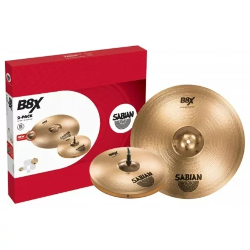 Platillos Sabian B8X Paquete 14" Hi-Hats y 18" Crash Ride