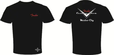 Playera Negra Fender Custom Shop XL