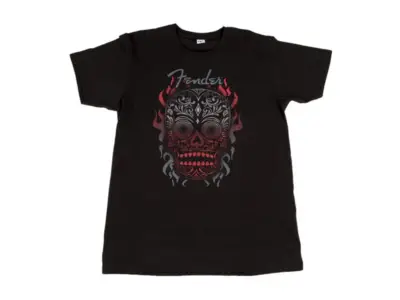 Playera Negra XXL Día de Muertos con Calavera