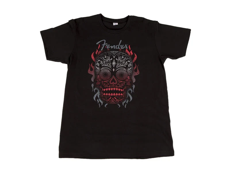 Playera Negra XXL Día de Muertos con Calavera