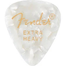 Pua Fender Extra Heavy, Blanca