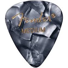 Plumilla Fender Serie 351, Medium, Blanca