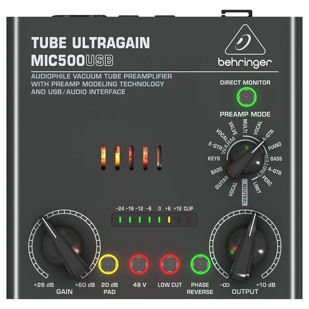 Preamplificador Behringer MIC500USB