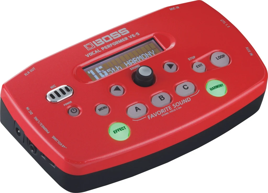 Procesador de Voz BOSS VE-5 - Rojo - Imagen 2