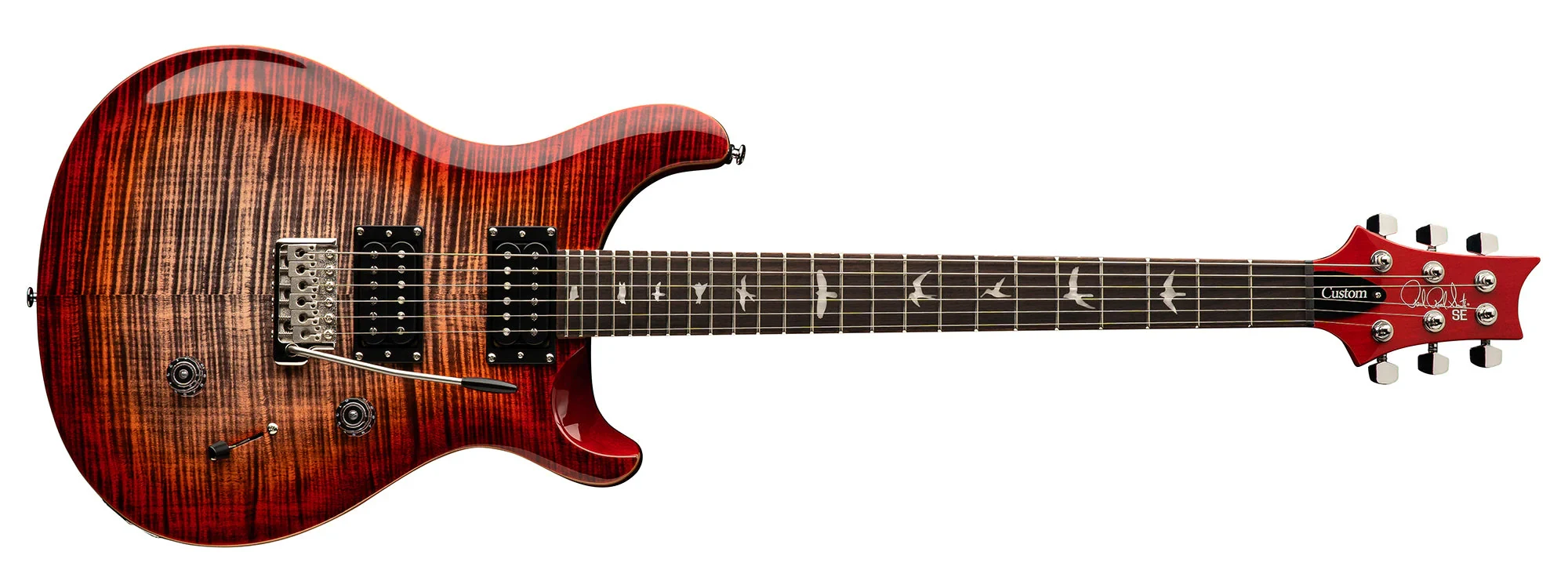 Guitarra eléctrica PRS SE Custom 24 Charcoal Cherry Burst