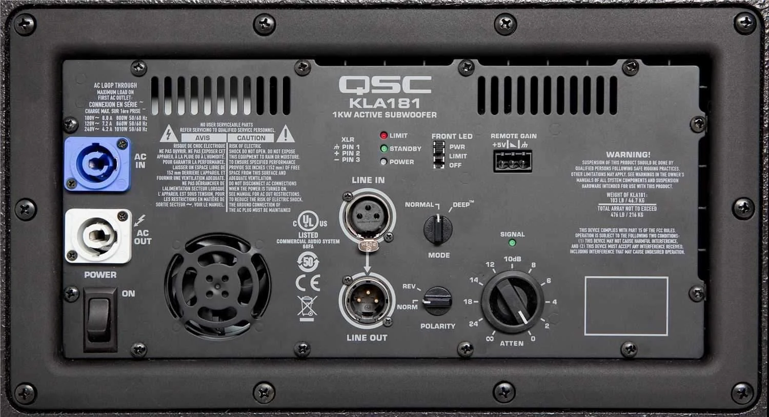 Subwoofer Activo QSC KLA181 de 18" - Imagen 3