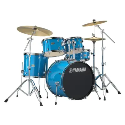 Batería Yamaha Rydeen de 5 Piezas con Atriles y Platillos Color Sky Blue