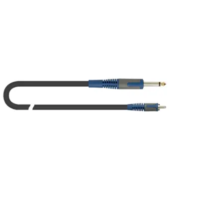 Cable Adaptador Plug 6.3 mm Mono a RCA Macho QuikLok