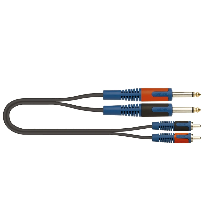 Cable Adaptador QuikLok RKSA/130-1 de 2 Plug Mono a 2 RCA Macho