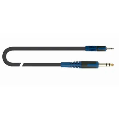 Cable Adaptador QuikLok Mini Plug 3.5 mm a Plug 6.3 mm Estéreo